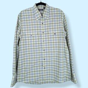 Kenneth Cole Reaction 100% Cotton Plaid Shirt